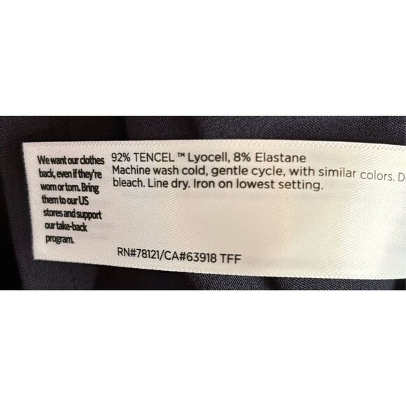 Eileen Fisher Boxy Stretch Tencel Lyosell Tunic in Midnight Blue NWT Size Medium - Picture 5 of 5